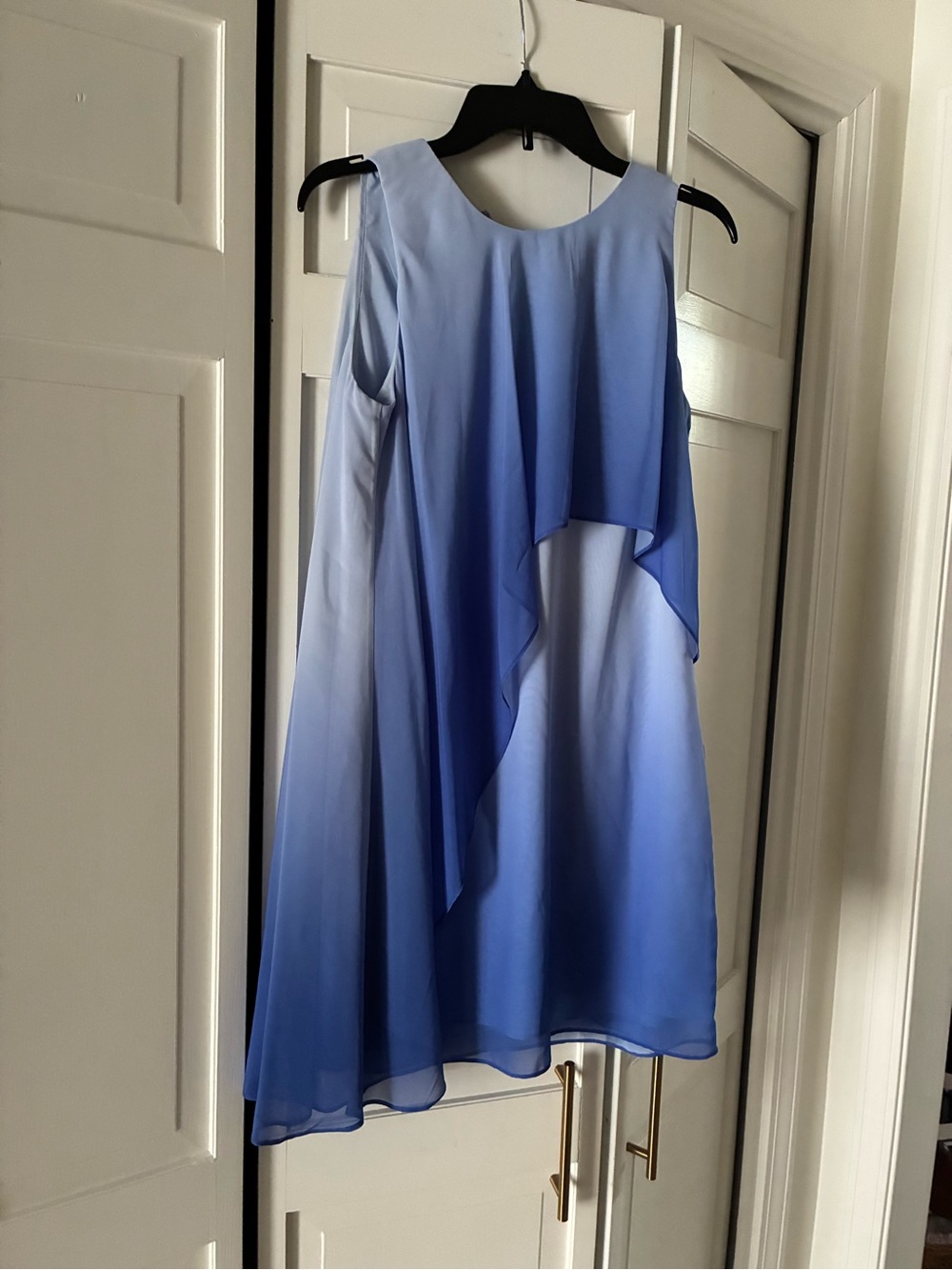 Vince Camuto Light Blue Sleeveless Chiffon Dress